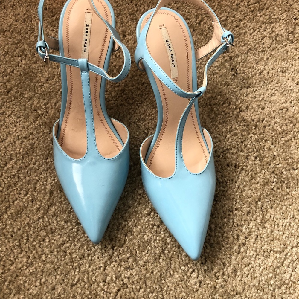 Brand new ankle strap heels. Size 38